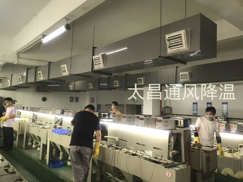 東莞某電鍍車間環(huán)?？照{降溫案例